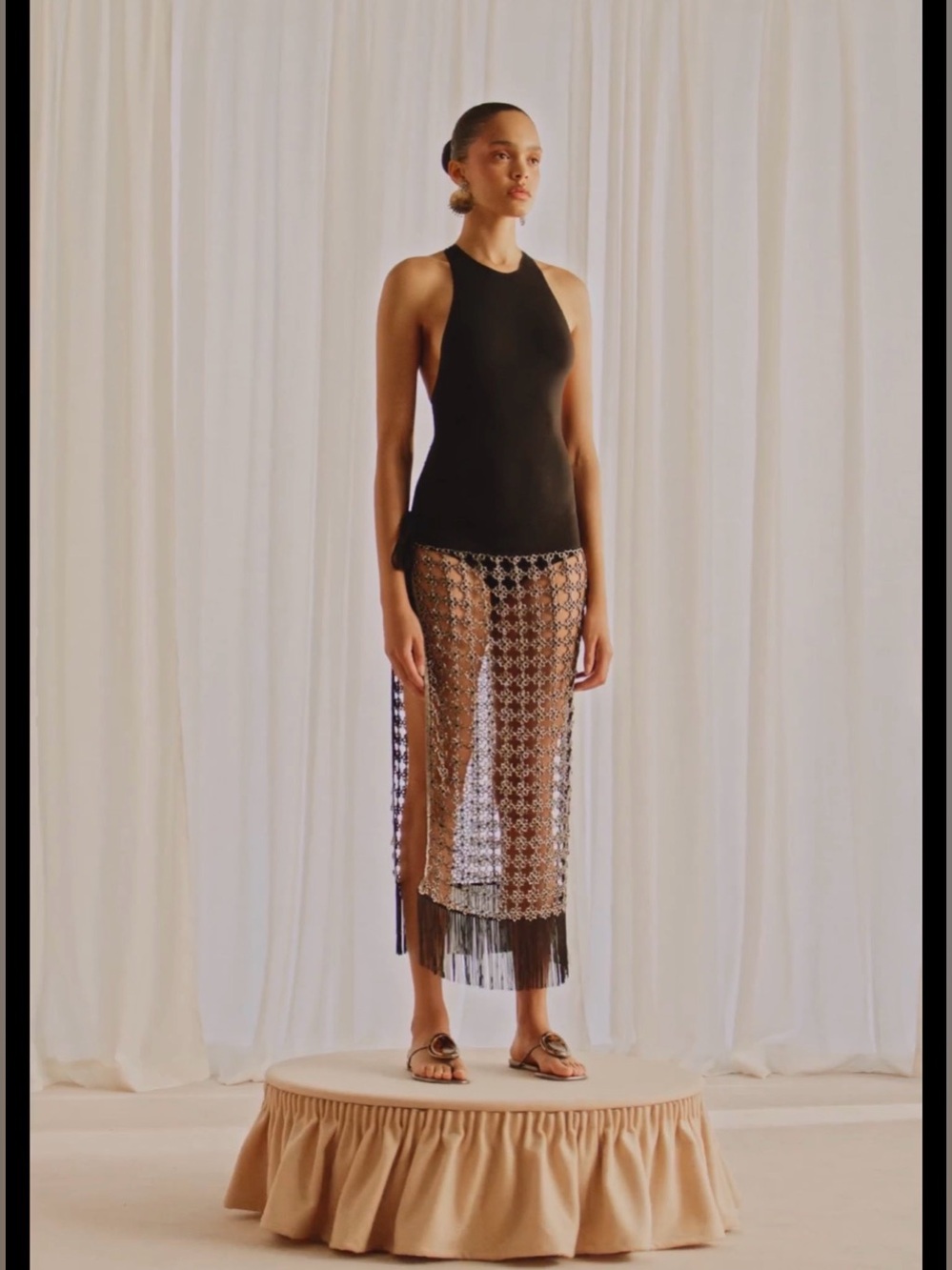 Beaded Fringe skirt